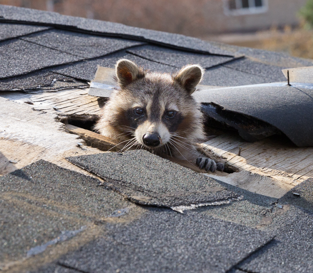 Raccoon In Attic